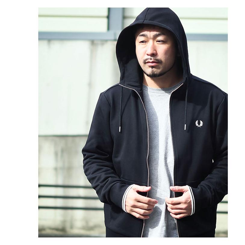 FRED PERRY（フレッドペリー） パーカー ジップアップ メンズ スルー