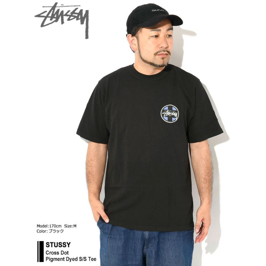 STUSSY（ステューシー） Tシャツ 半袖 メンズ Cross Dot Pigment Dyed