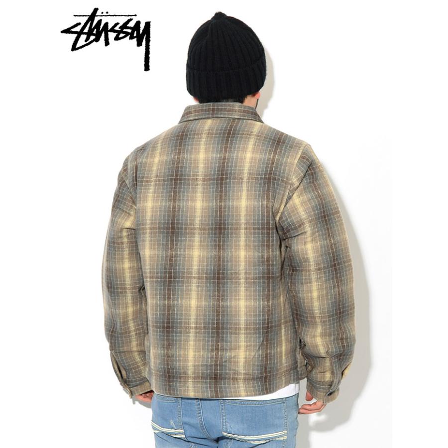 STUSSY（ステューシー） ジャケット メンズ Heavy Brushed Plaid Zip