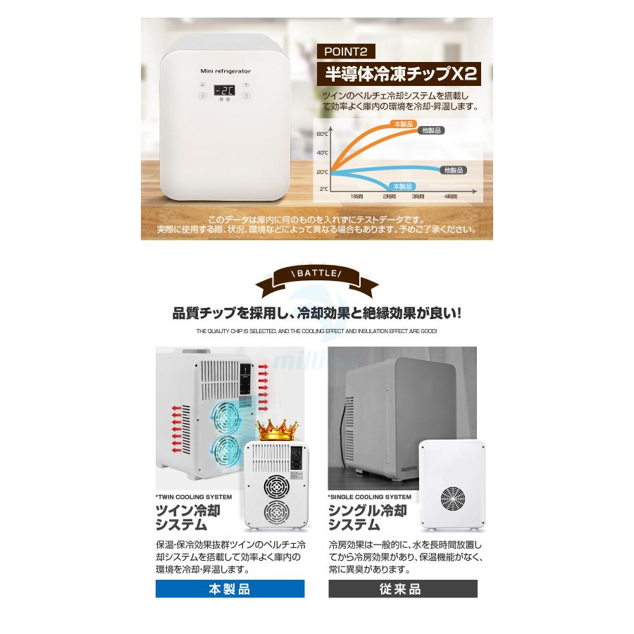 10L 2WAY ミニ冷蔵庫 冷温庫 冷蔵庫 保温保冷庫 保温保冷両用