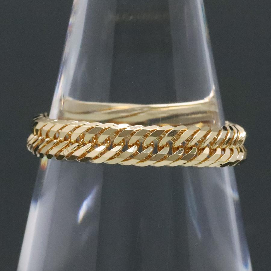 喜平リング 18金 （5号） 0.50φ 12面トリプル 指輪 チェーンリング K18