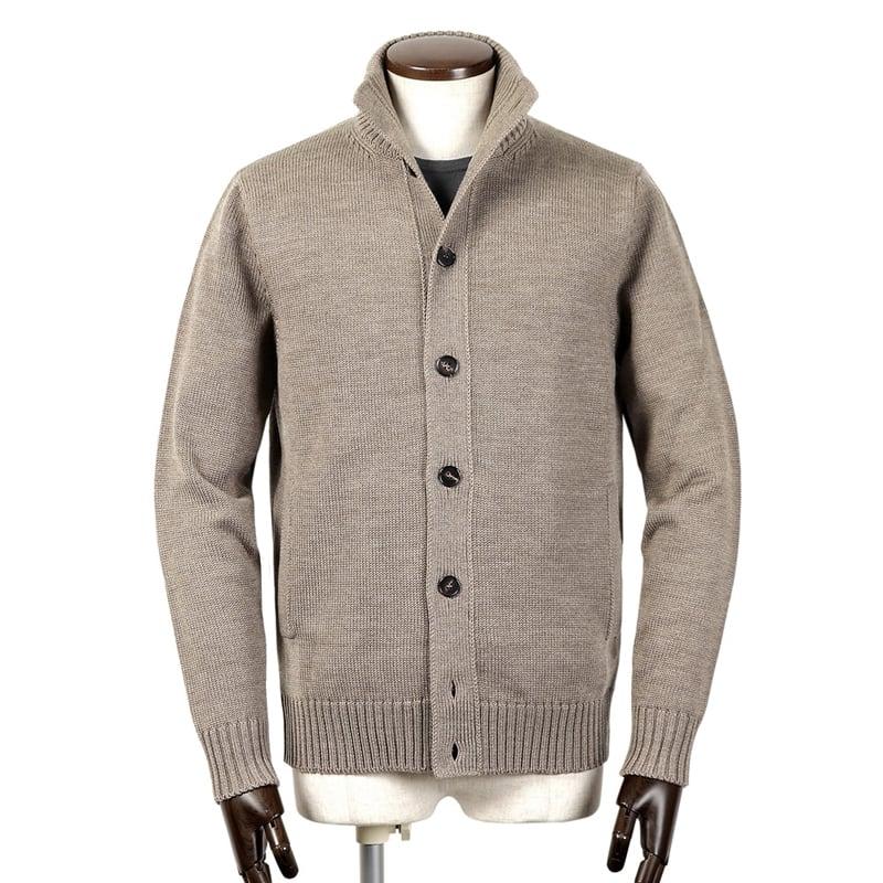 ZANONE（ザノーネ） ウール5ゲージスタンドカラーニットカーディガン