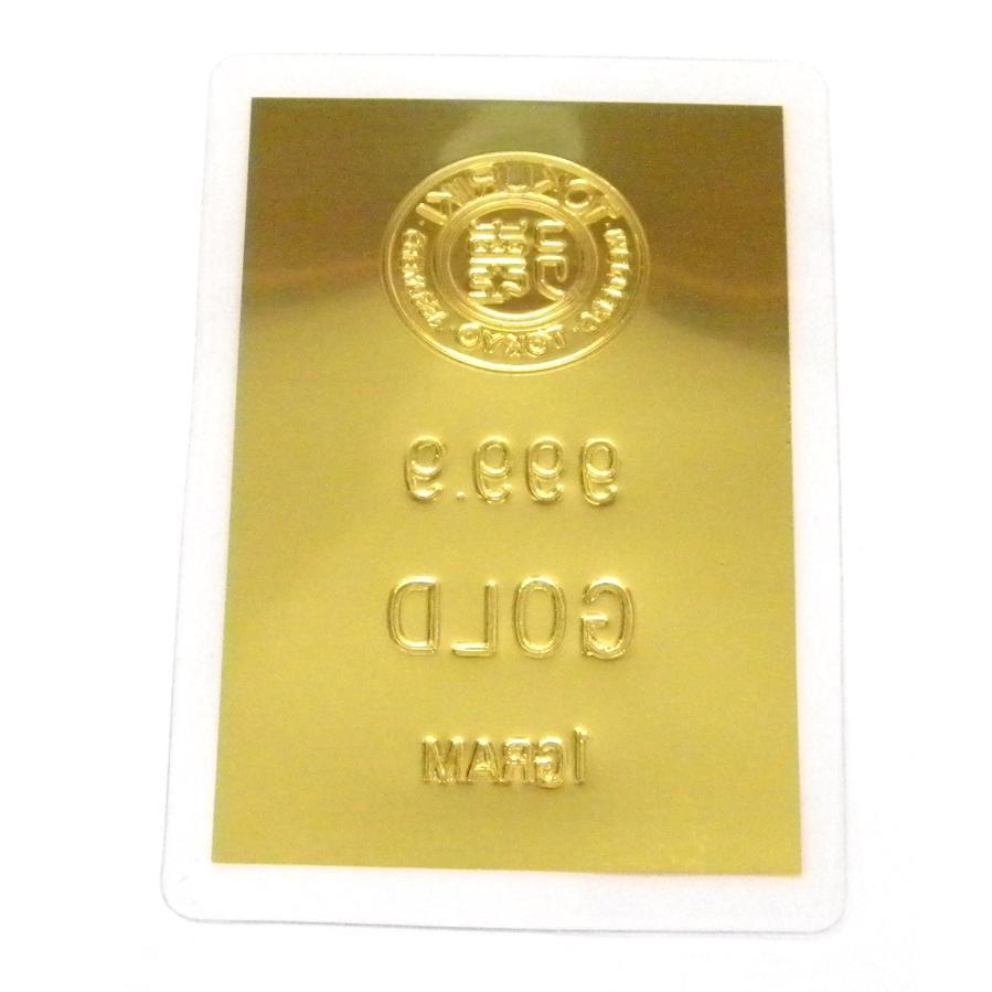 新品 徳力本店 純金 インゴット ingot カード型 24金 ゴールド K24 1g