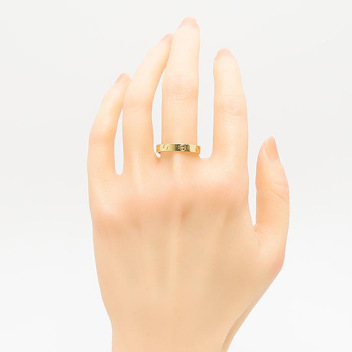 LOVE（Cartier） Cartier ミニラブリング 750 YG K18 #62 約21.5号