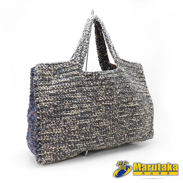 送料無料 DANIELA GREGIS ダニエラグレジス 裂き編み ニット トート