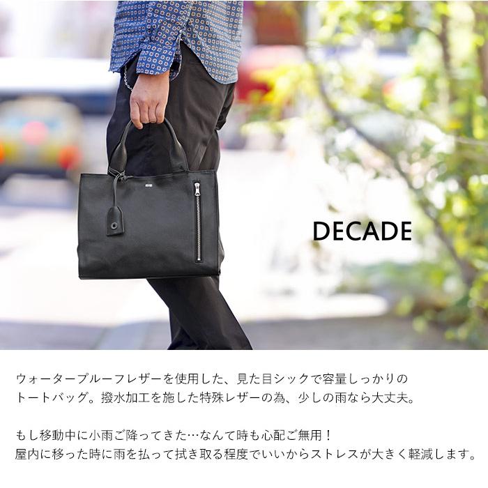 DECADE（ディケイド） クマチャーム付き ウォータープルーフレザー