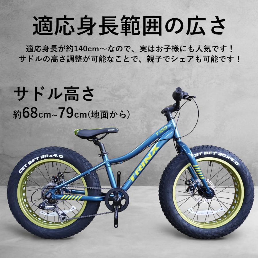 TRINX（トリンクス） ファットバイク 20インチ 極太タイヤ 太いタイヤ