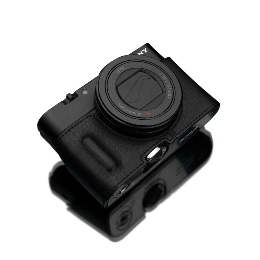GARIZ SONY DSC-RX100 M5/M4/M3用 本革カメラケース HG-RX100BK