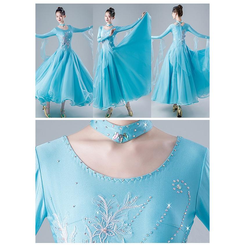 社交ダンス ドレス 競技用 社交ダンス衣装 ワンピース スタンダード