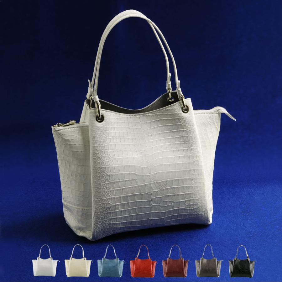 sankyo shokai（三京商会） スモール クロコダイル レディース バッグ