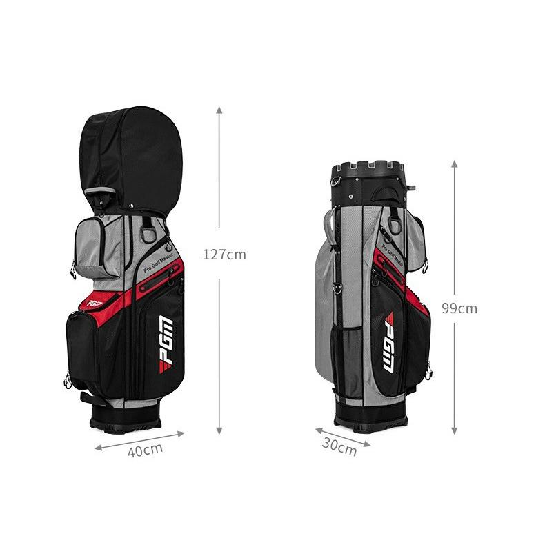 ゴルフキャディバッグ カート型 14分割 PGM メンズ レディース 撥水