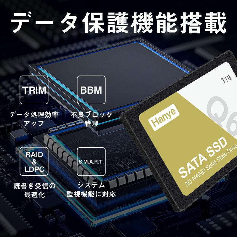 Hanye Hanye SSD 1TB 内蔵型 2.5インチ 7mm 3D NAND採用 SATAIII 6Gb/s