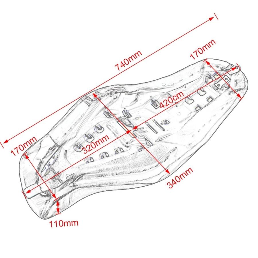 国内発送 新品 07〜 スポーツスター シート ノーマル純正タイプ