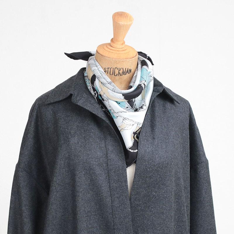 manipuri（マニプリ） スカーフ シルク 65x65 オリジナルプリント 日本