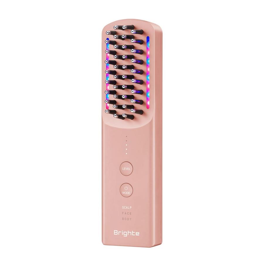 ブライト ブラシ型美顔器(ピンク) Brighte ELEKI BRUSH+ (ブライト