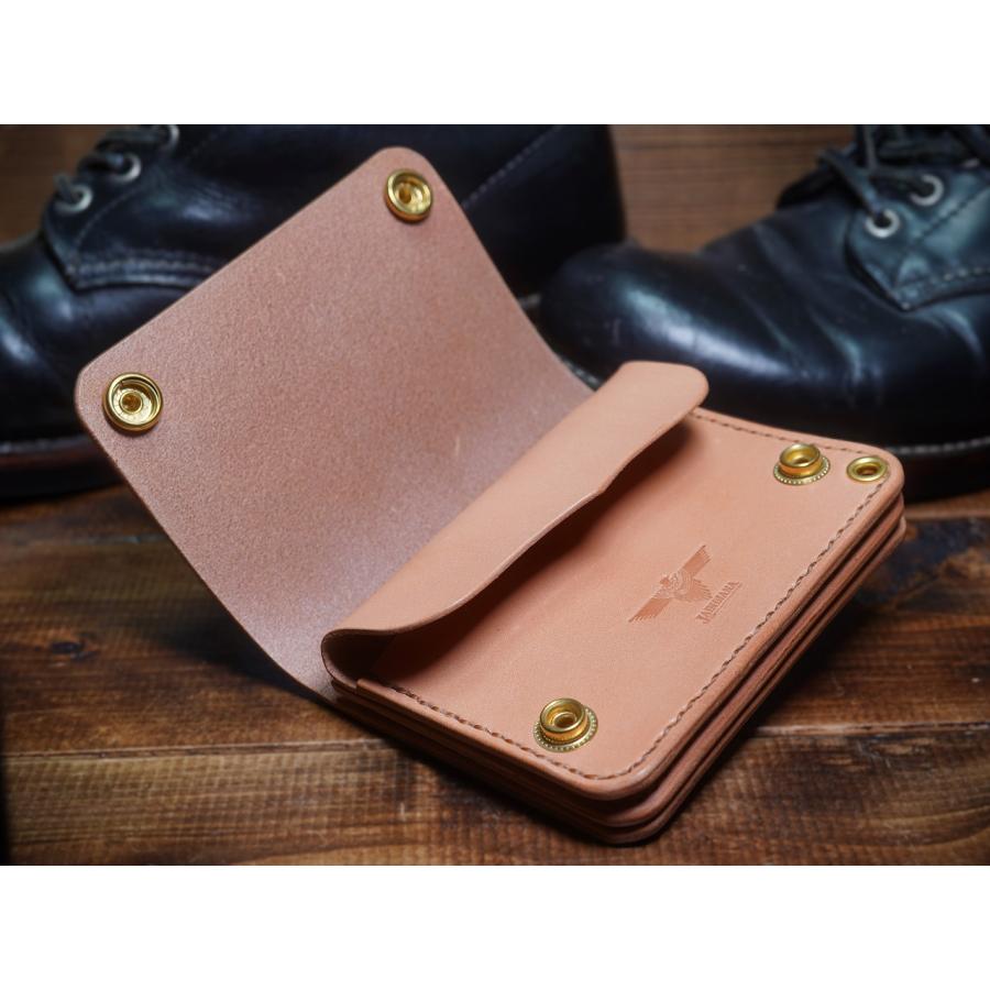 トラッカーウォレット ショートタイプ サドルレザー 牛革 財布 メンズ