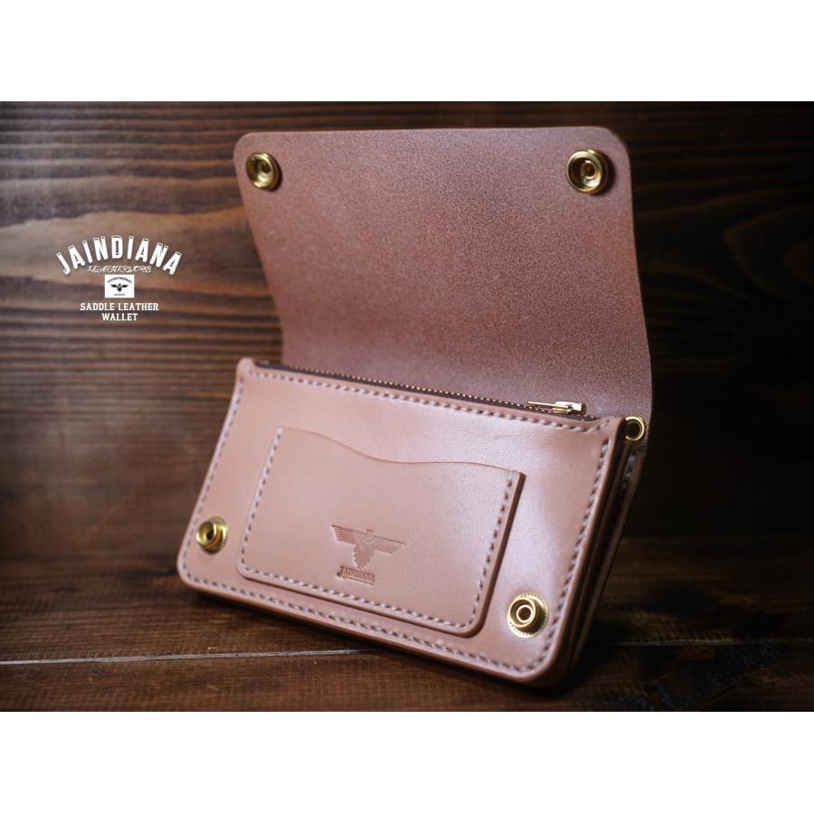 サドルレザー・トラッカーウォレット ナチュラル : JAINDIANA - 通販