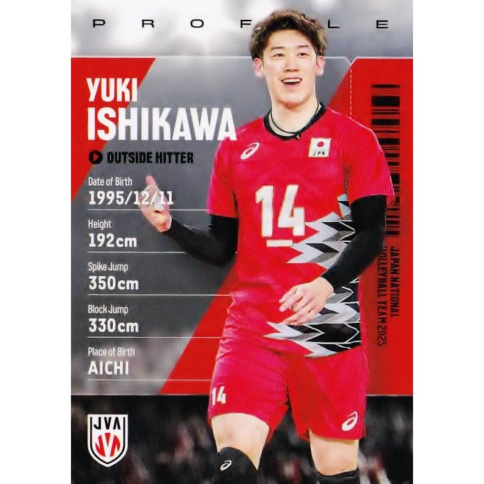 49 【石川祐希】2025 バレーボール男子日本代表 トレーディングカード