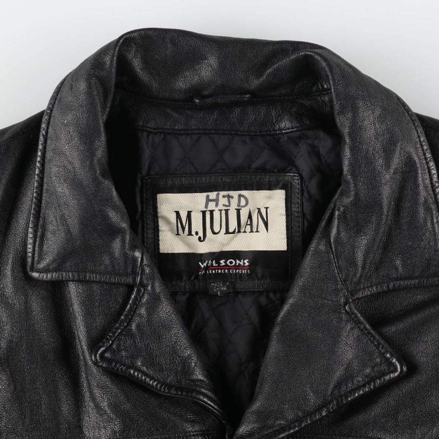 古着 ウィルソンズレザー WILSONS LEATHER M.JULIAN レザーカーコート