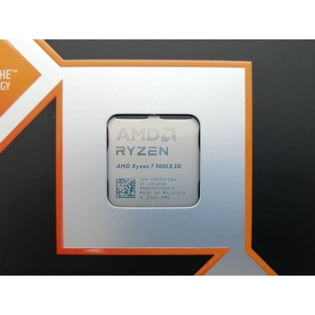 未使用】AMD Ryzen 7 9800X3D (4.7GHz/TC:5.2GHz) BOX AM5/8C/16T/L3