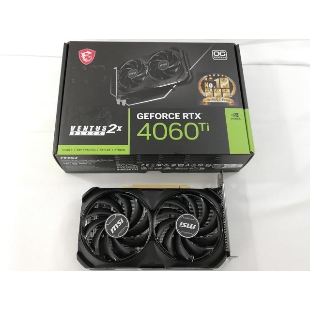 中古】MSI GeForce RTX 4060 Ti VENTUS 2X BLACK 8G OC RTX4060Ti/8GB