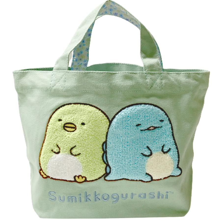 トートバッグ すみっコぐらし ぺんぎんととかげ ミニトートバッグ 帆布