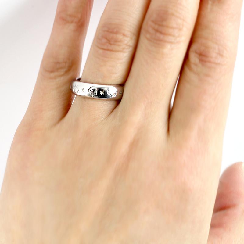 SNOOPY（スヌーピー） プラチナ pt999 ブラザー リング 男女兼用 ペア