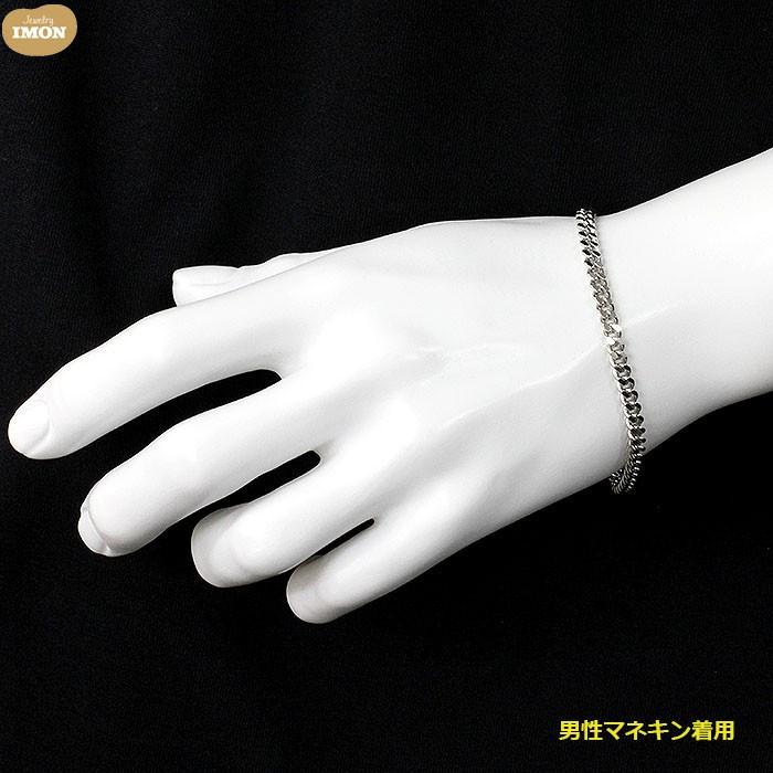 新品」プラチナ 喜平 ブレスレット 2面 カット シングル PT850 20g
