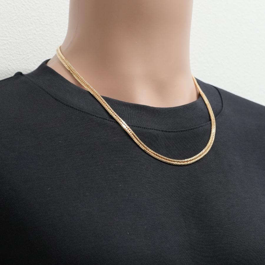 喜平 ネックレス K18 トリプル 12面 30g 50cm 造幣局検定マーク(ホール