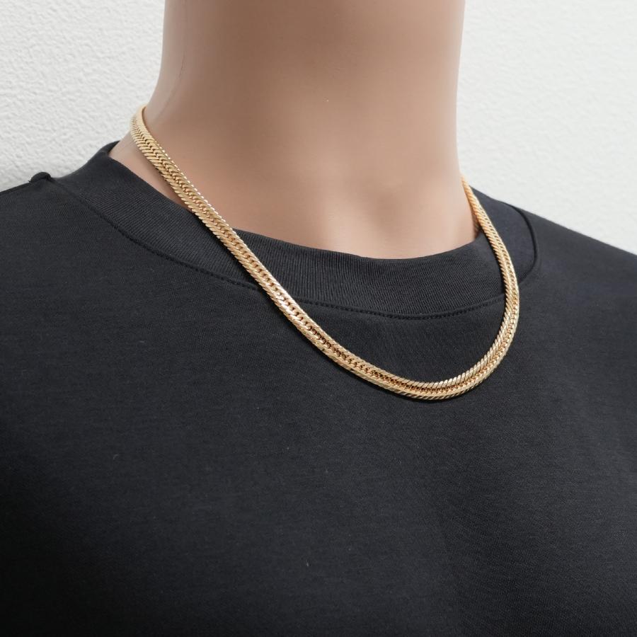 喜平 ネックレス K18 トリプル 12面 50g 50cm 造幣局検定マーク(ホール