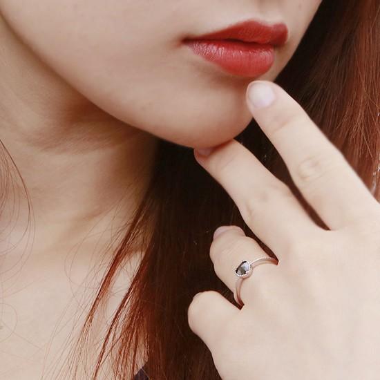 新品ブラックダイヤモンド＆ローズカットハートシェイプ0.40ct〜・AAA