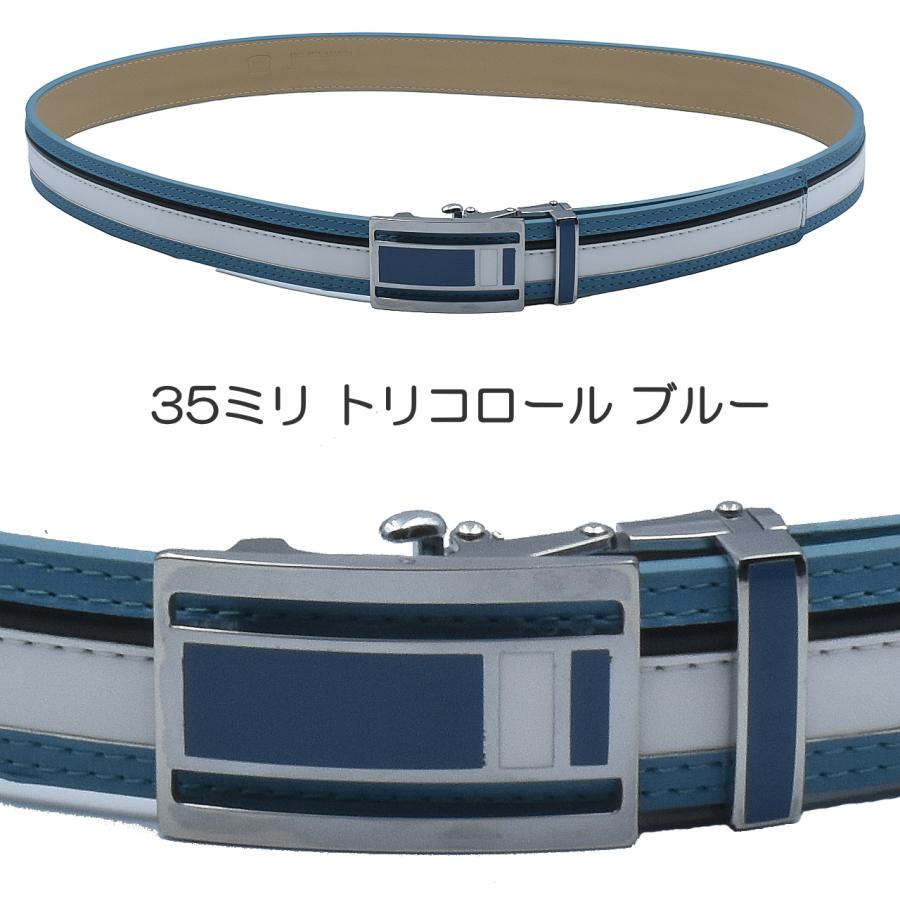 本革 メンズベルト オートロック式 無段階調整 牛革 ラインバックル