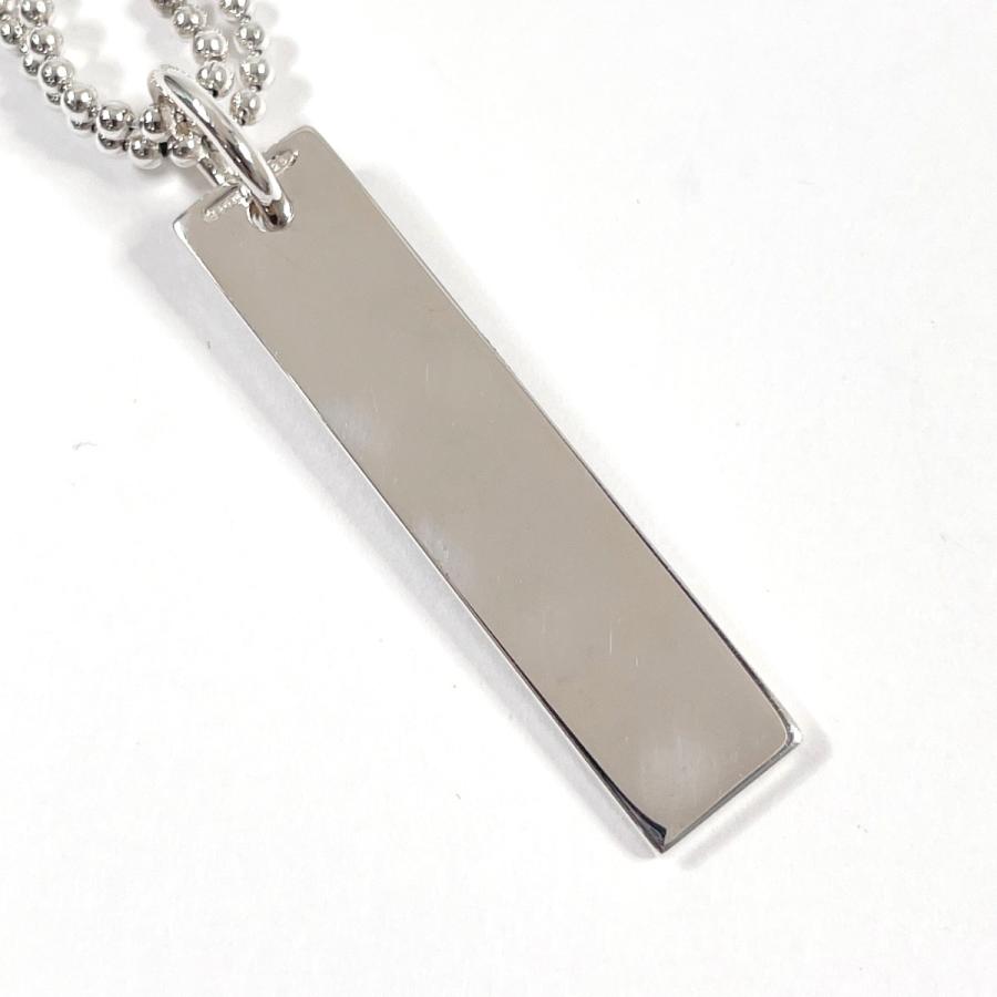 GUCCI（グッチ） ネックレス プレート ダブルボールチェーン シルバー