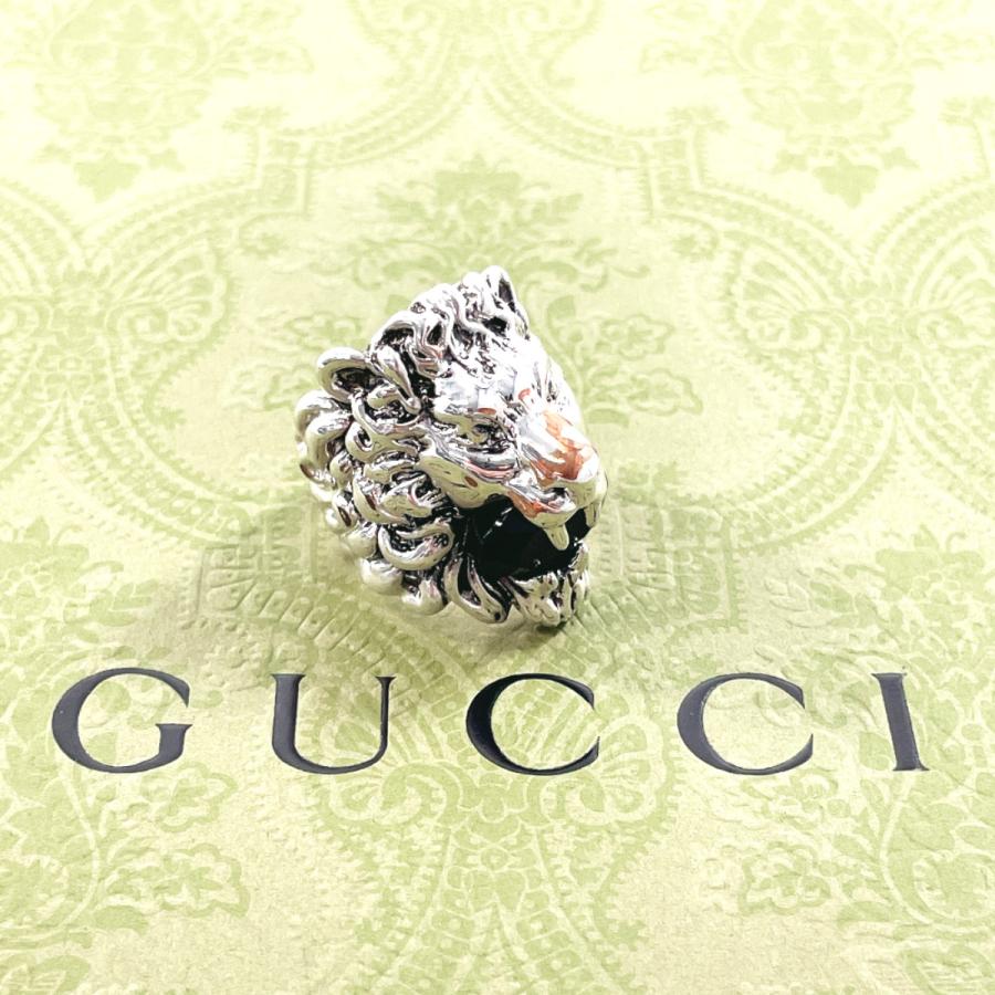 GUCCI（グッチ） 14号 リング・指輪 ライオンヘッド シルバー