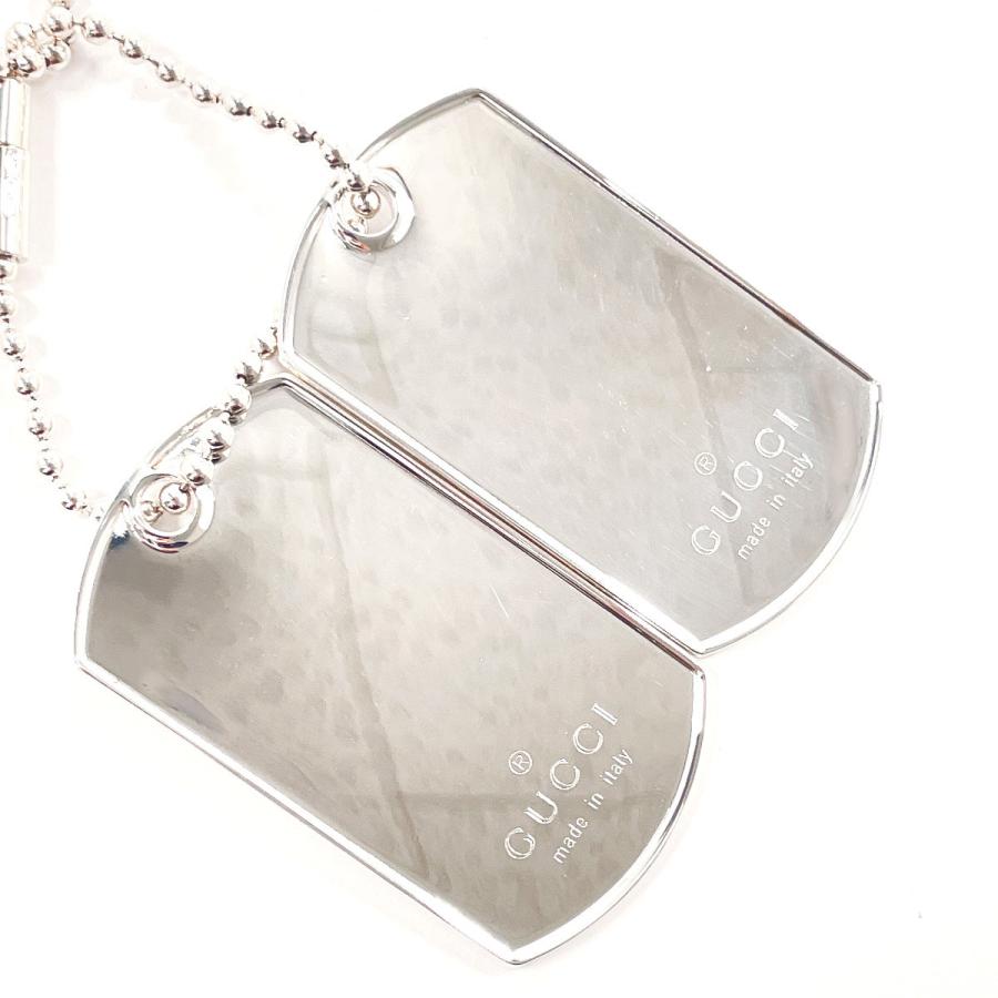 GUCCI（グッチ） ネックレス ドッグタグ ダブルプレート ボール