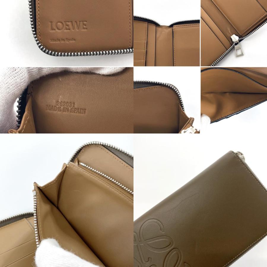 LOEWE（ロエベ） 長財布 ラウンドファスナー アナグラム 型押しロゴ