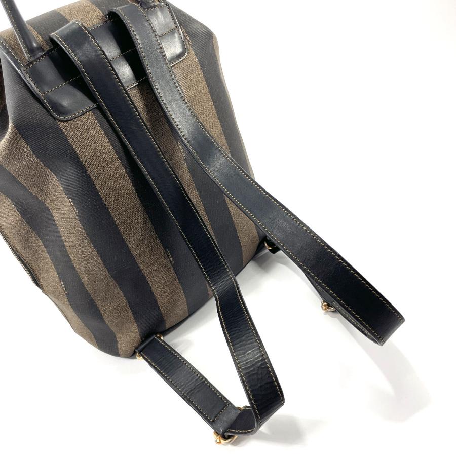 FENDI（フェンディ） リュック・デイパック ペカン ストライプ PVC