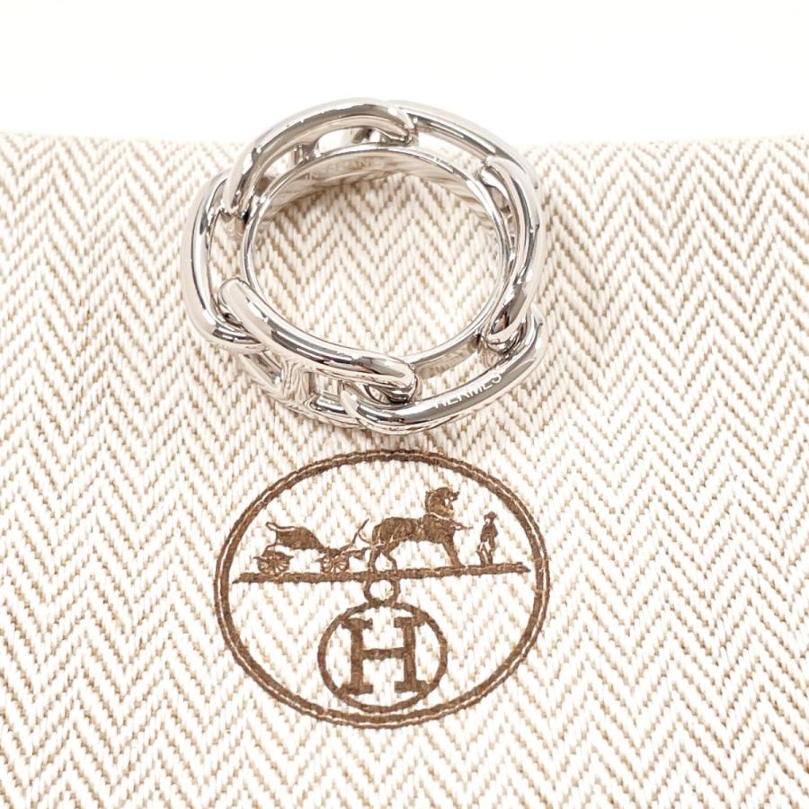 HERMES（エルメス） 未使用品 スカーフリング シェーヌダンクル メタル