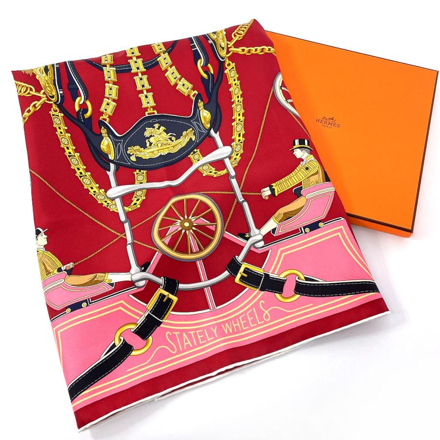 HERMES（エルメス） 未使用品 スカーフ カレ 90 ステイトリー ホイール