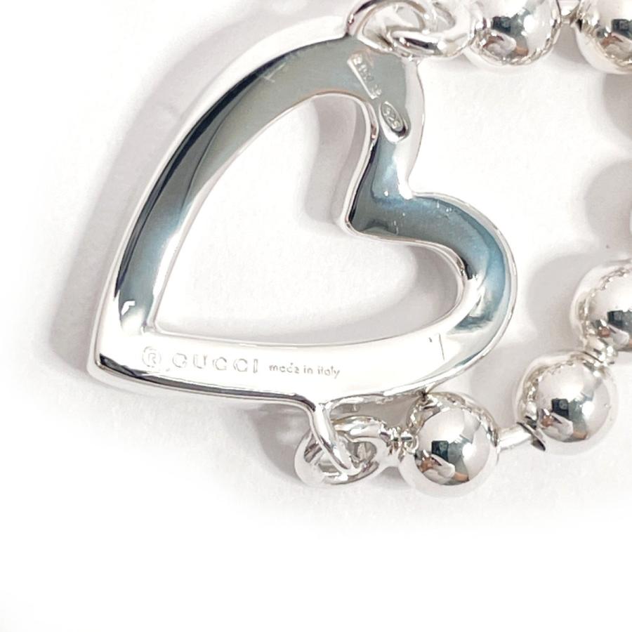 GUCCI（グッチ） 9号 リング・指輪 ハート ボールチェーン シルバー925