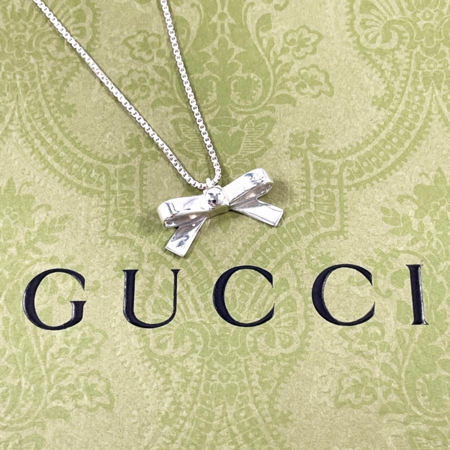 GUCCI（グッチ） ネックレス リボン シルバー925 シルバー