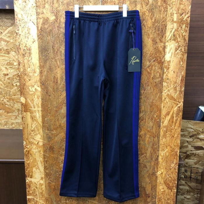 Needles メンズ トラックパンツ ネイビー パープルライン 表記サイズ