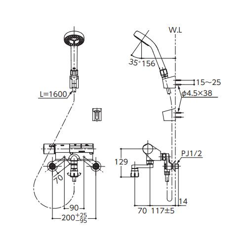 TOTO TOTO TMN40STY7 浴室用蛇口[壁][洗い場専用][タッチスイッチ水栓