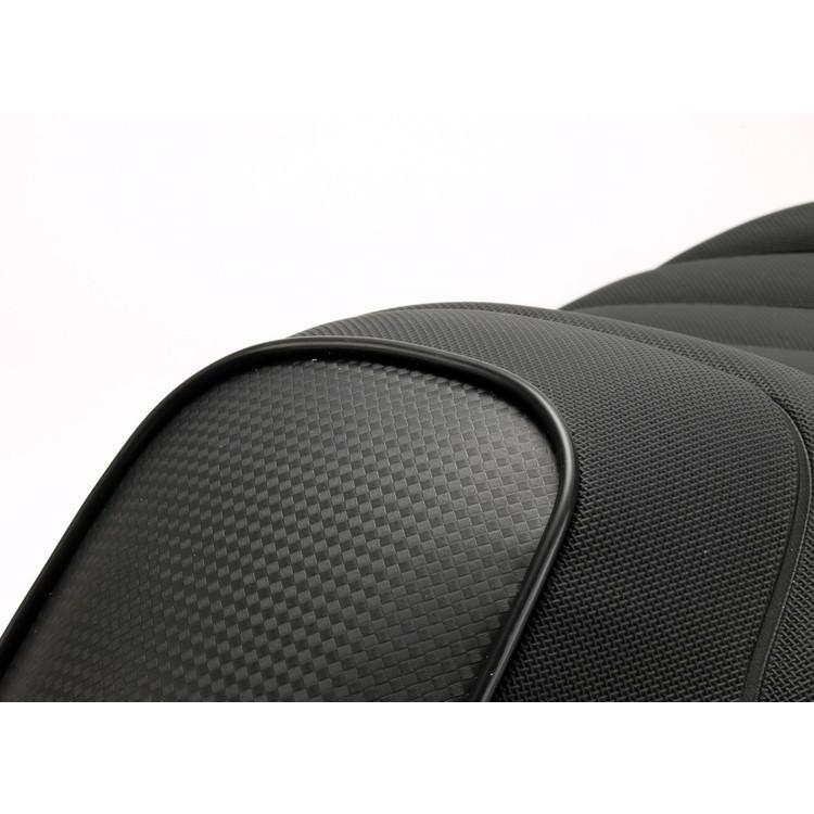 純正シート加工で安心高品質!! 3cmローダウン カーボン/ブラックタック