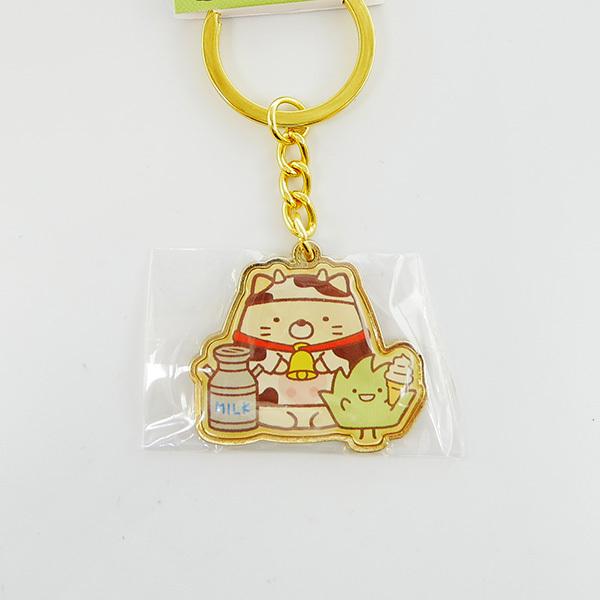 すみっコぐらし 牧場限定 乳牛でぶらり ダイカットキーホルダー すみっ