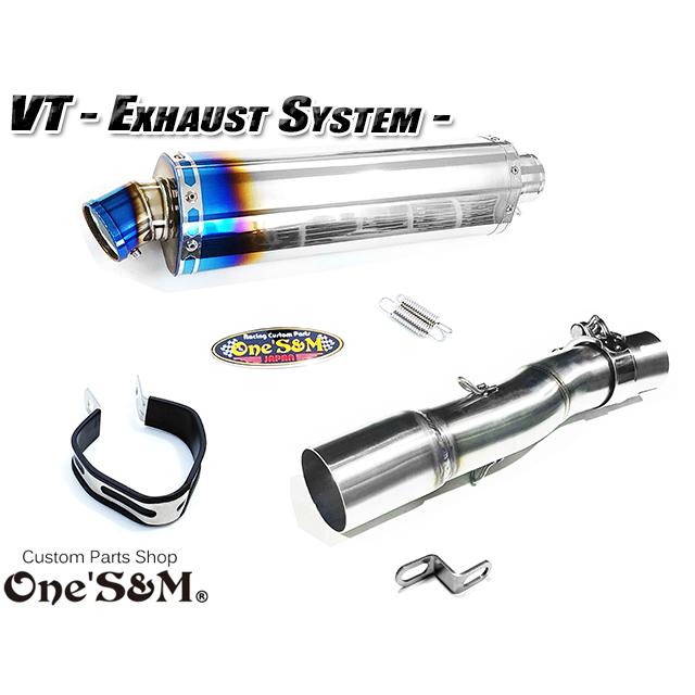 純正エキパイ専用 50.8mm マフラー中間パイプ付き VT250F VTZ250 FG FH
