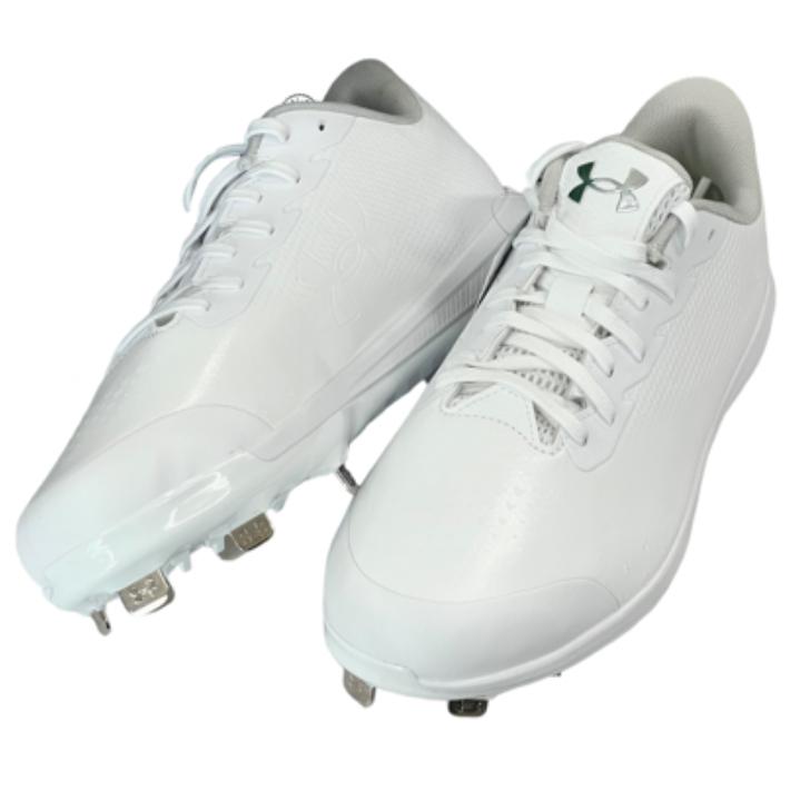 UNDER ARMOUR（アンダーアーマー） 野球 スパイク ホワイト 紐 3026907