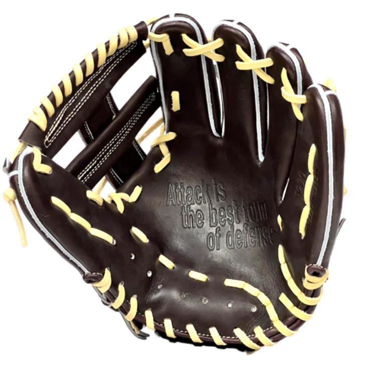 限定品】D×M ディーバイエム 硬式グローブ 内野手用 バーガンディ I200