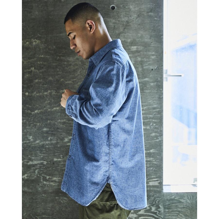 orSlow（オアスロウ） RELAX FIT CHAMBRAY WORK SHIRT リラックス