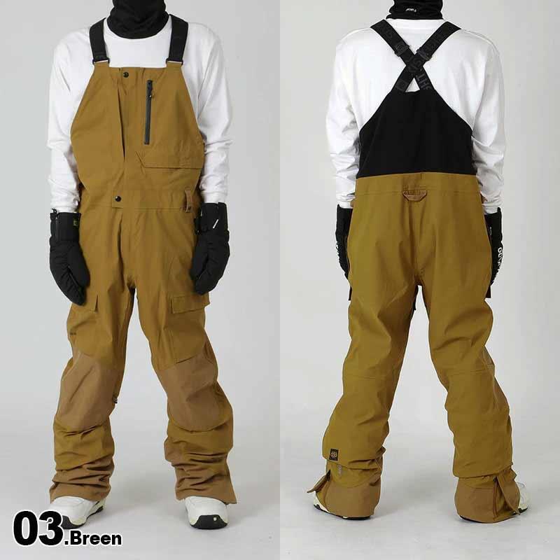 極美品 高撥水】カナダ製 高機能 ビブパンツ【M】NAVARRO スノーパンツ
